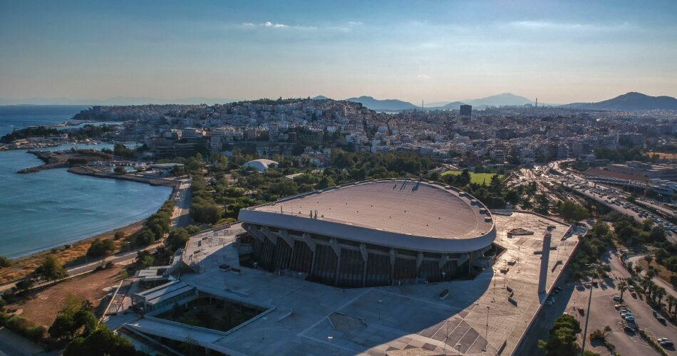 Το Στάδιο Ειρήνης και Φιλίας σε αγώνα του Ολυμπιακού στην EuroLeague