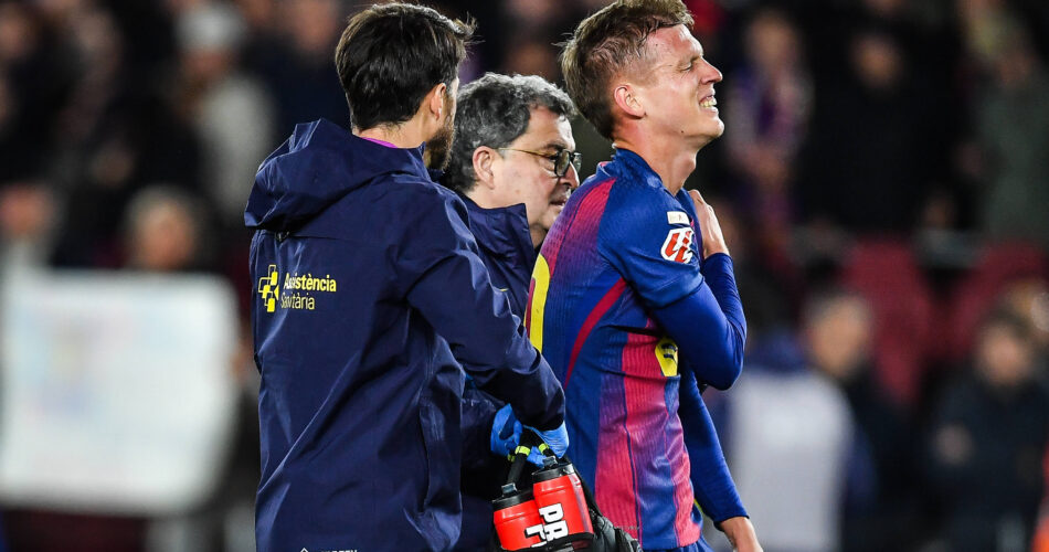 Ο Ντάνι Όλμο αποχωρεί τραυματίας στον ώμο σε αγώνα της Μπαρτσελόνα, με το ιατρικό επιτελείο να επιβεβαιώνει απουσία έως το 2026