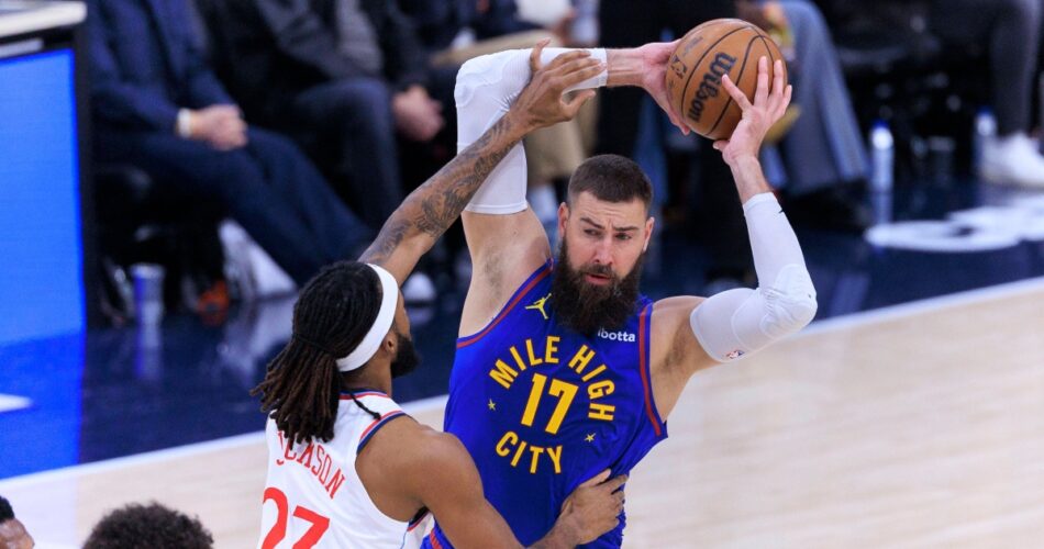 Ο Γιόνας Βαλαντσιούνας σε αγώνα του NBA