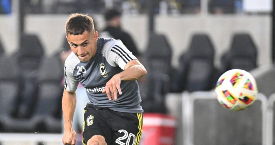Ο Ματσάν σε αγώνα της Columbus Crew πριν από την επιστροφή του στο MLS με τη St. Louis City