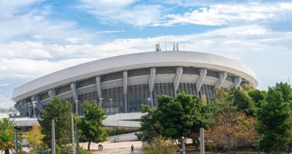 Άποψη του ΣΕΦ κατά τη διάρκεια των εργασιών αναβάθμισης.