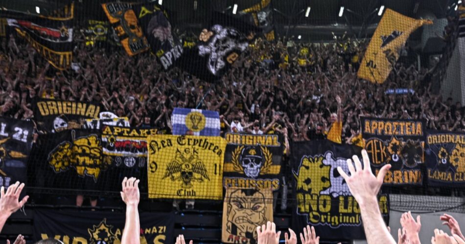 Άποψη της SUNEL Arena κατά τη διάρκεια αγώνα της ΑΕΚ την περασμένη σεζόν