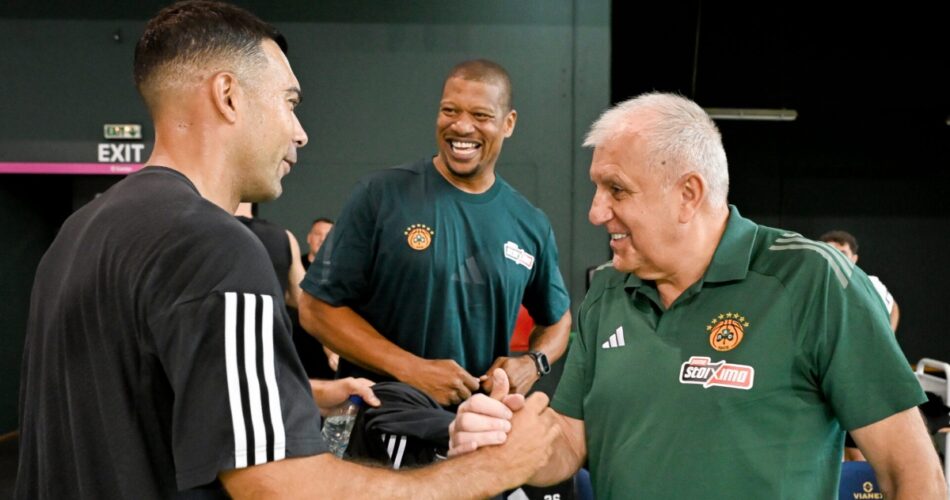 Στιγμιότυπο από την πρώτη προπόνηση που έκανε ο Παναθηναϊκός ενόψει της νέας σεζόν στην εποχή Ζέλικο Ομπράντοβιτς