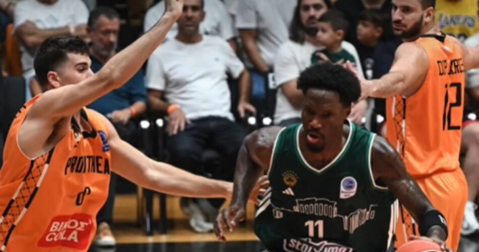 Ο Νάιτζελ Χέιζ-Ντέιβις στην αναμέτρηση που έδωσε ο Παναθηναϊκός με τον Προμηθέα Πάτρας για τη Stoiximan GBL