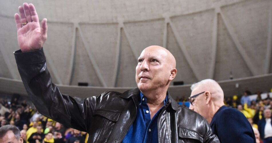Ο Νίκος Γκάλης σε πρόσφατη παρουσία του στο Nick Galis Hall για αναμέτρηση που έδωσε ο Άρης
