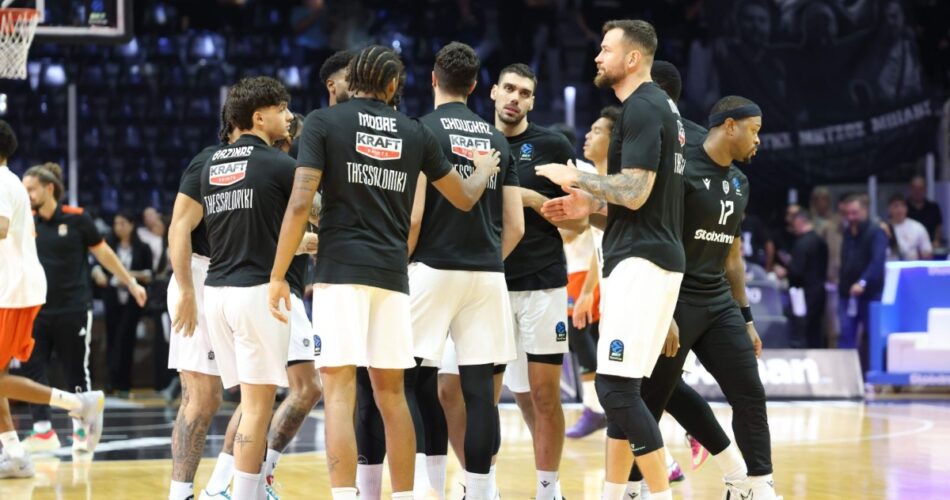 Αγωνιστικό στιγμιότυπο των παικτών του ΠΑΟΚ από προηγούμενη αναμέτρηση της ομάδας στο EuroCup